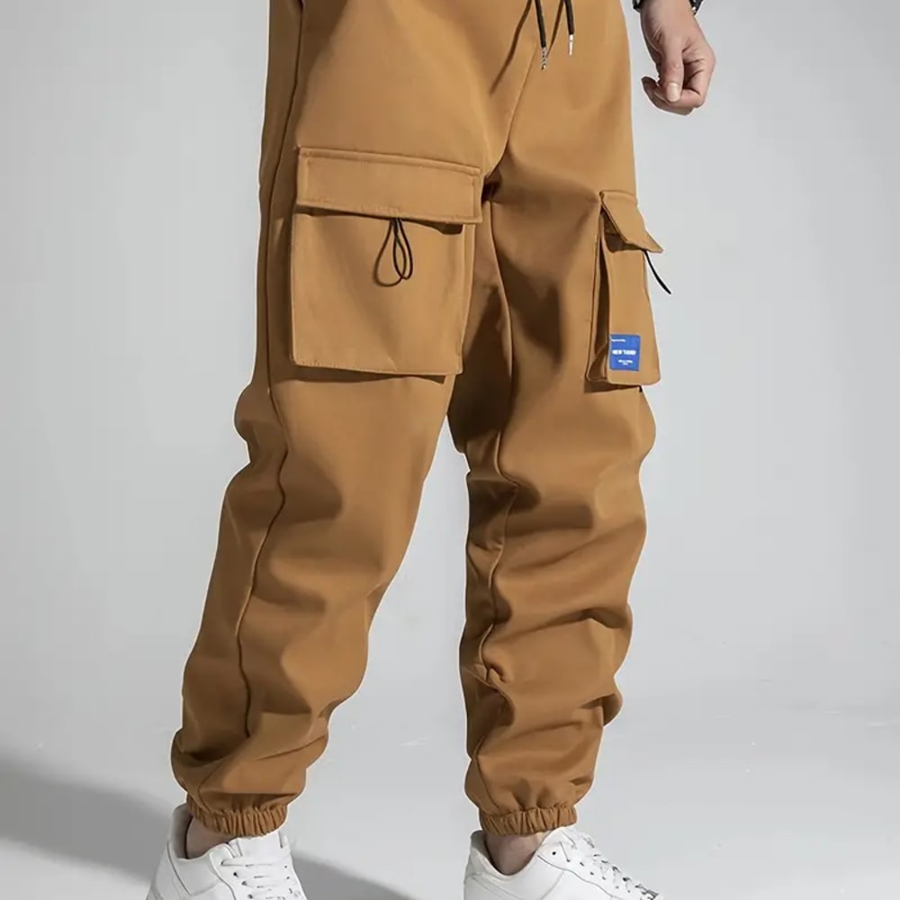 Men Stylish Comfy Solid Joggers With Pockets